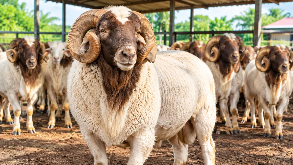 Well-reared Nigerian Rams